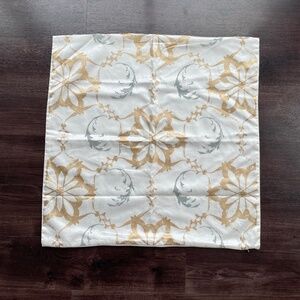 Set of 2 Kim Seybert Living Gold, Silver, and Ivory Pillow Covers